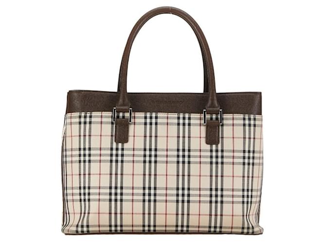 Burberry Nova Check Beige Tela  ref.1397750