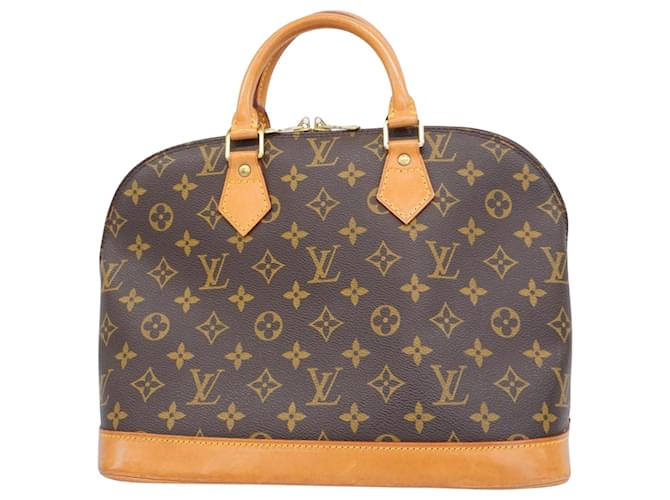 Louis Vuitton Alma Marrone Tela  ref.1397755