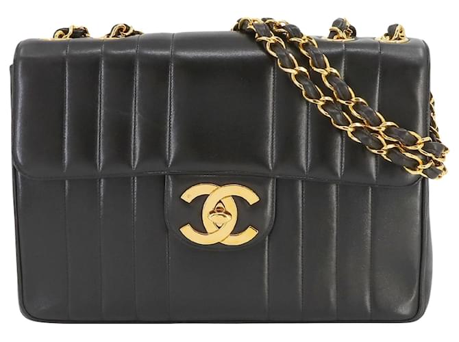 Timeless Chanel intemporal Preto Couro  ref.1397763