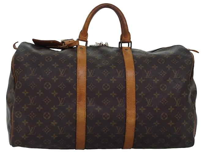 Louis Vuitton Keepall 50 Brown Cloth  ref.1397793