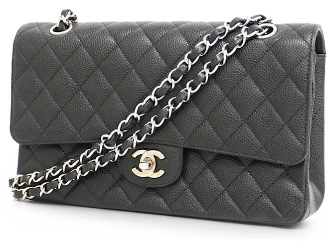 Classique Chanel Timeless Cuir Noir  ref.1397827