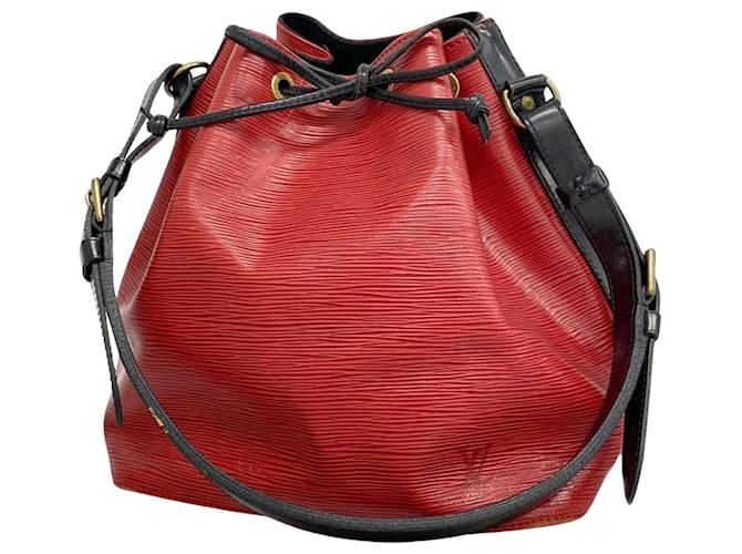 Louis Vuitton Petit Noé Red Leather  ref.1397836