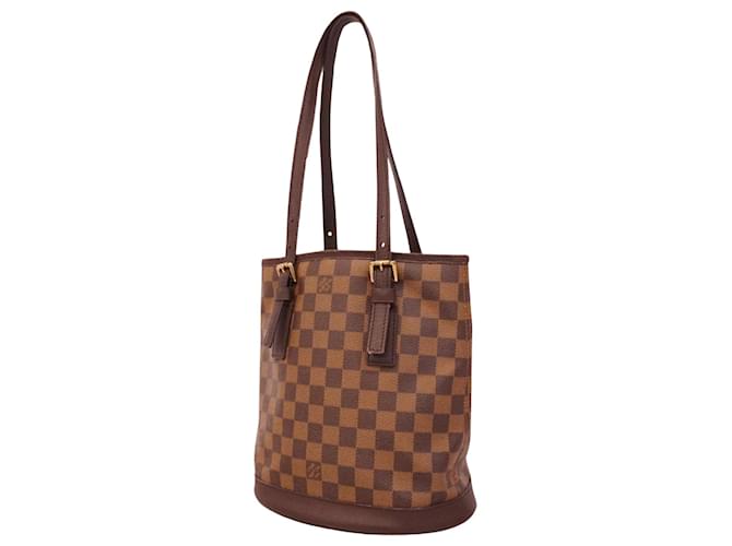 Louis Vuitton Bucket Brown Cloth  ref.1397871