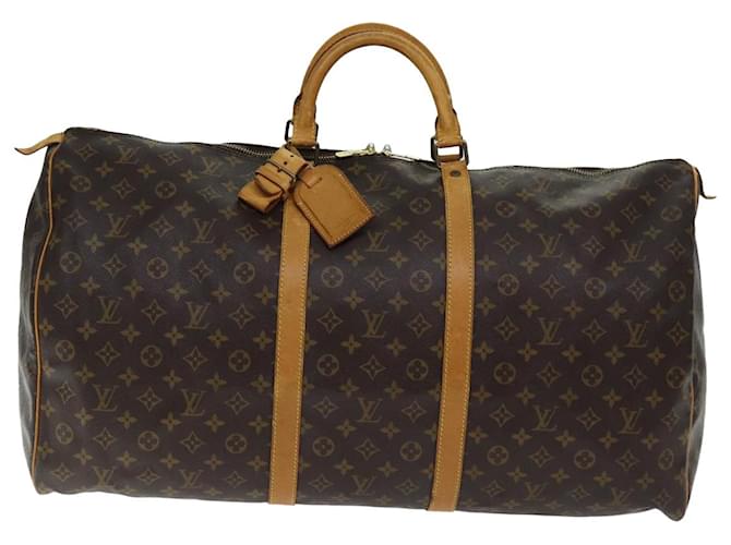 Louis Vuitton Keepall 60 Marrom Lona  ref.1397914