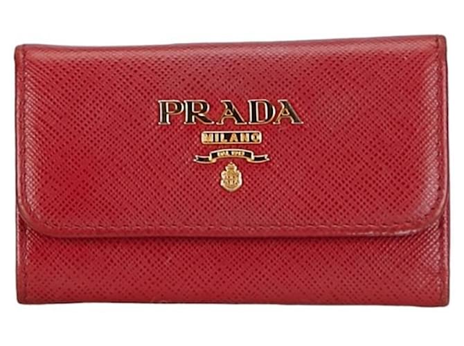 Prada Saffiano Rot Leder  ref.1397936