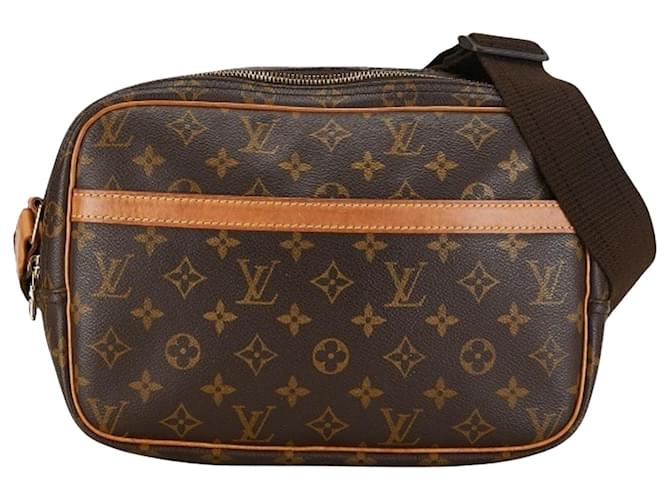 Louis Vuitton Reporter pm Brown Cloth  ref.1397941