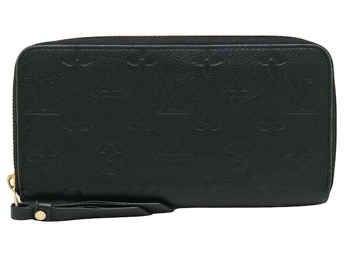 Portefeuille zippy Louis Vuitton Cuir Noir  ref.1397980