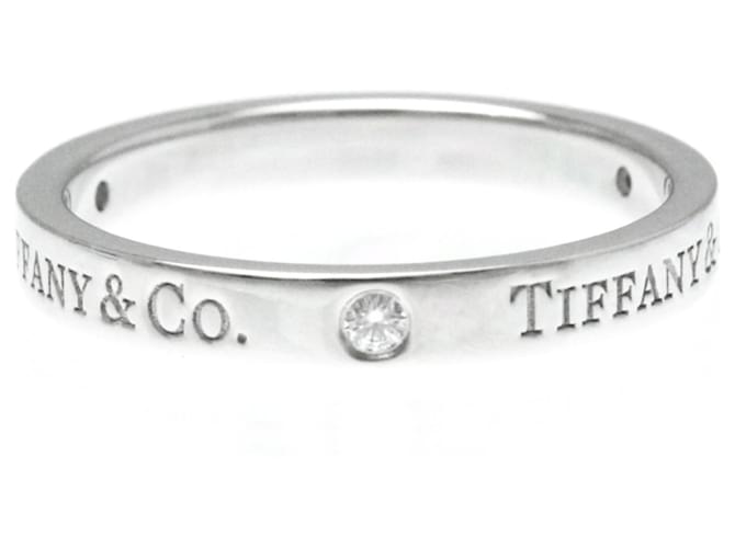 Tiffany & Co Anneau de Tiffany Silvery Platinum  ref.1398009