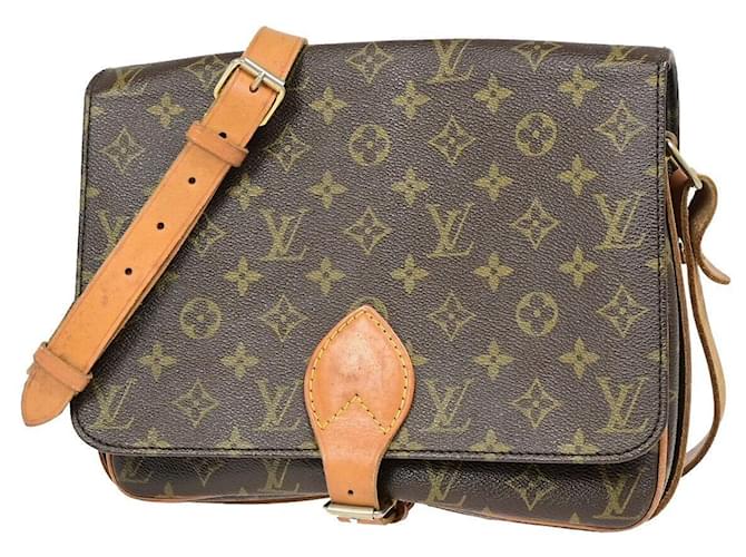 Louis Vuitton Cartouchiere Brown Cloth  ref.1398034