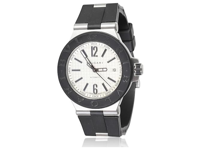 Bulgari Montre pour homme BVLGARI Diagono DG 40 SV en acier inoxydable/caoutchouc Métal Métallisé  ref.1398087