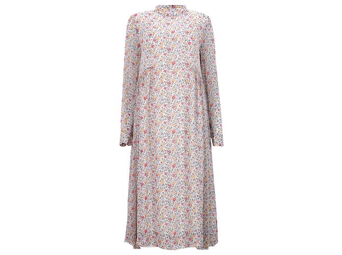 Abito midi floreale Ganni Ditsy in cotone multicolore