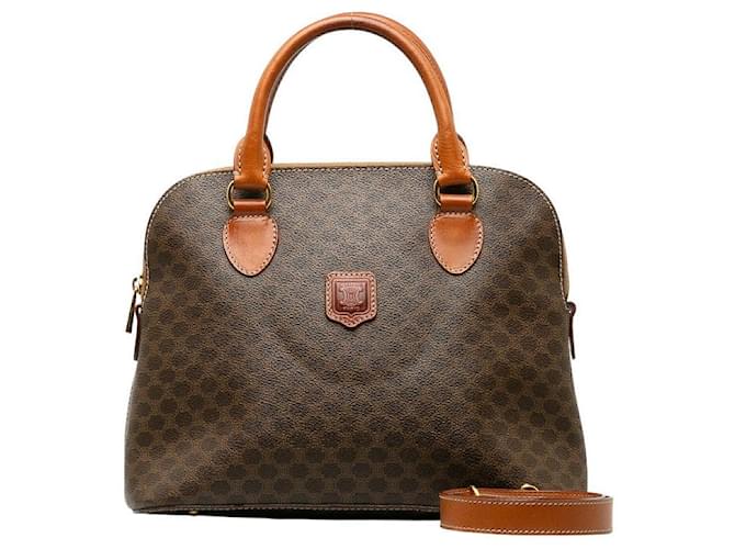 Céline Bolsa Celine Macadam Dome Bolsa de lona em bom estado  ref.1398161