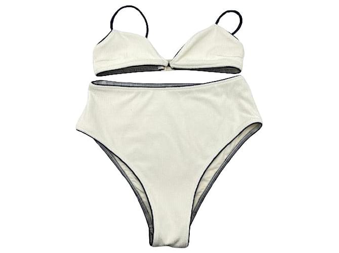 Autre Marque ZULU & ZEPHYR Costume da bagno T.International S Poliestere Bianco  ref.1398198