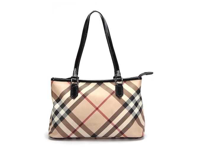 Burberry Sac cabas à carreaux éclatés  ref.1398278