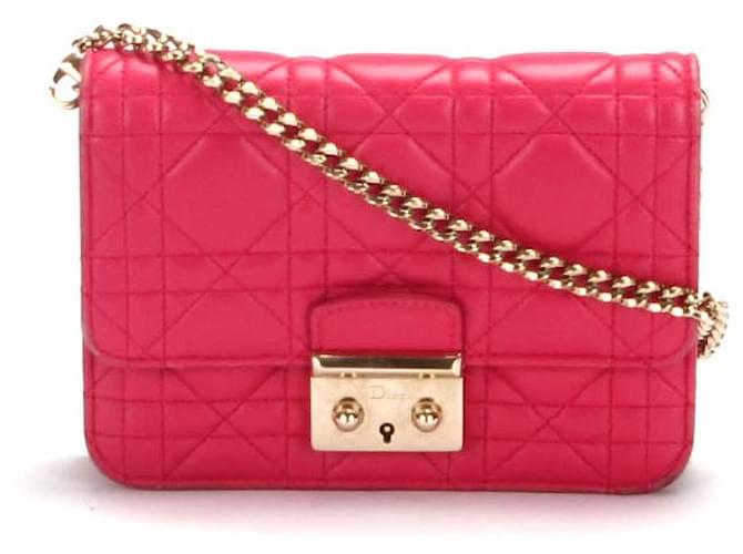 Cannage Miss Dior Flap Bag Leather  ref.1398324