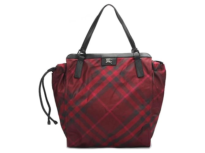 Burberry Borsa tote in nylon scozzese Buckleigh Tela  ref.1398330