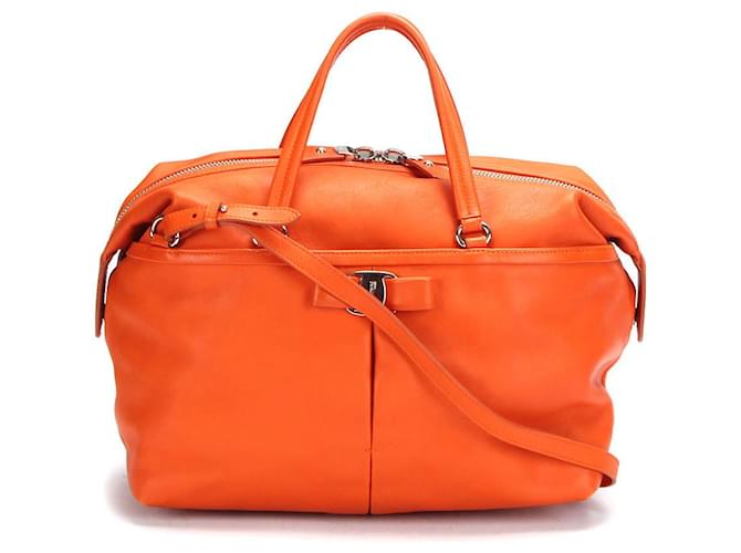 Salvatore Ferragamo Vara Bow Leather Shoulder Bag  ref.1398340