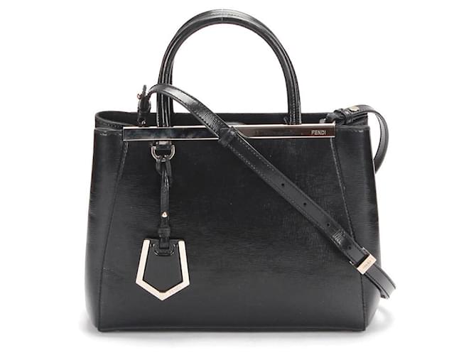 Fendi Sac 2Jours Elite Umhängetasche 8BH253 Leder  ref.1398345