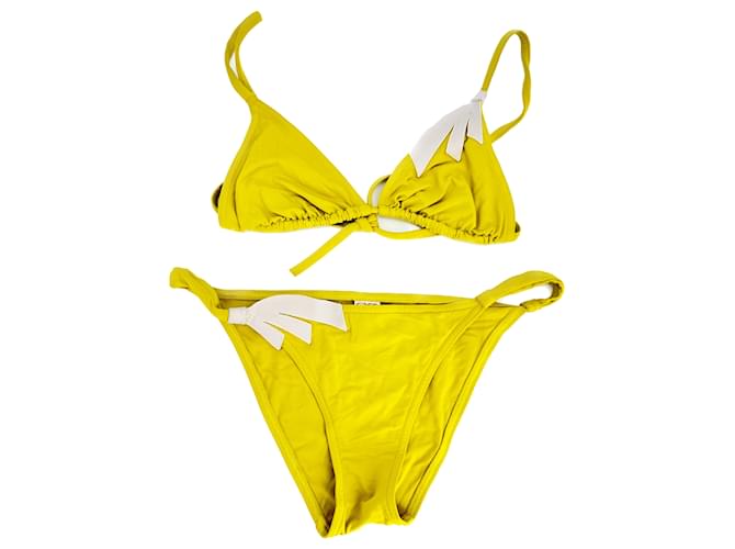 Costume da bagno ERES T.FR 38 Poliestere Giallo  ref.1398357