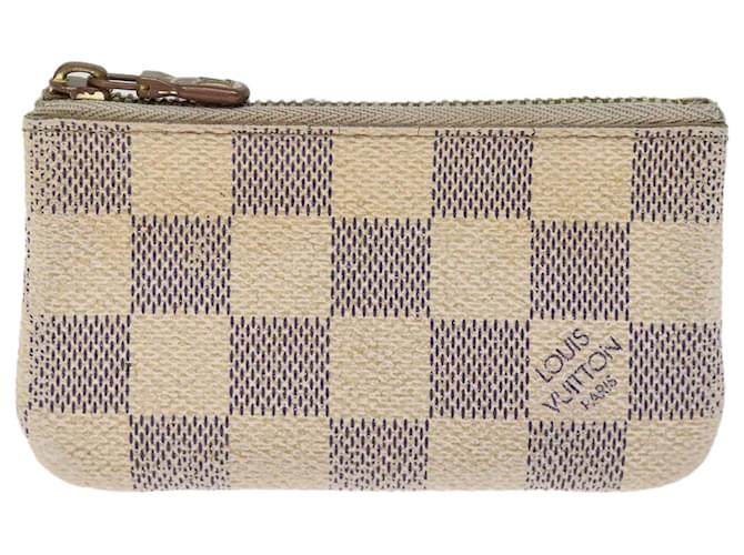 Louis Vuitton Pochette Clés Bianco Tela  ref.1398428