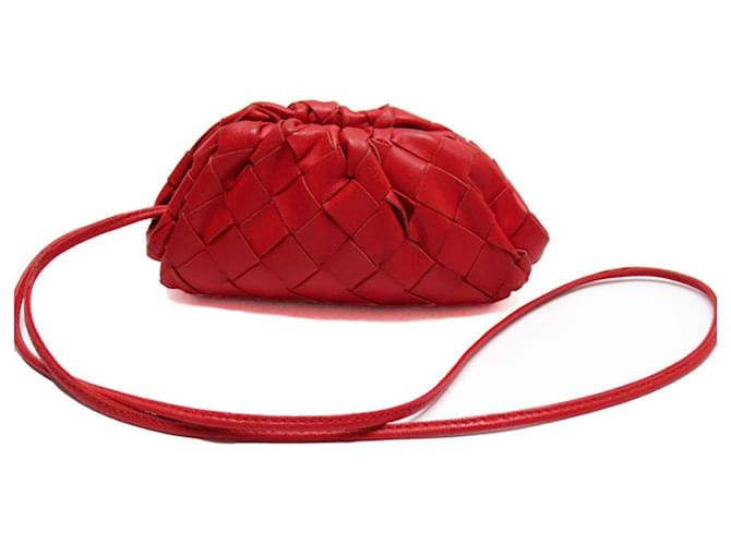 Pochette Bottega Veneta Rosso Pelle  ref.1398457