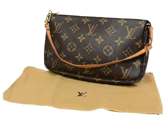 Louis Vuitton Pochette accessoires Brown Cloth  ref.1398479