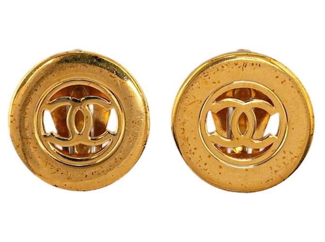 Timeless Chanel COCO Mark Dourado Banhado a ouro  ref.1398480
