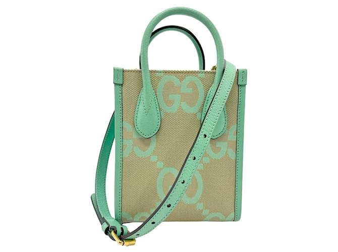 Gucci GG Jumbo Verde Lona  ref.1398508