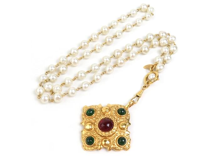 Chanel necklace Golden Metal  ref.1398518