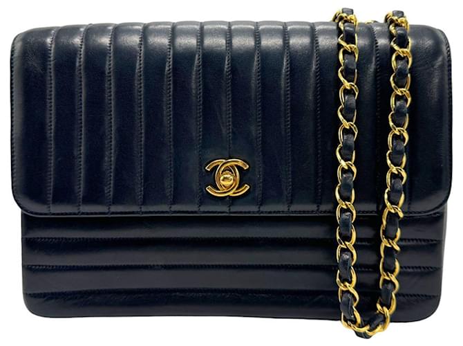 Chanel Mademoiselle Black Leather  ref.1398529