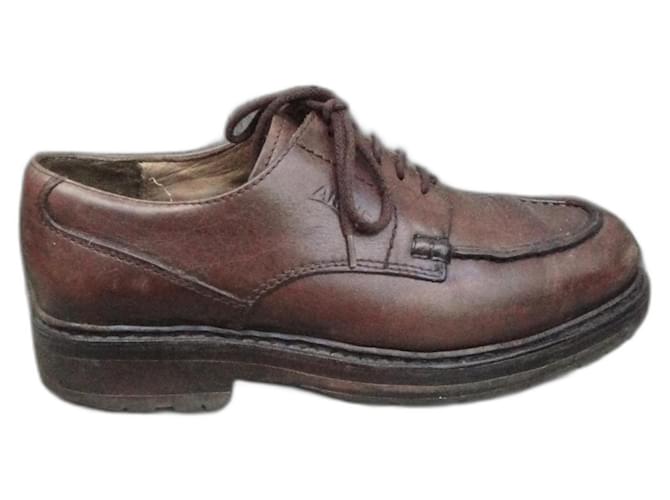 Autre Marque Schnürschuh Dunkelbraun Leder  ref.1398537