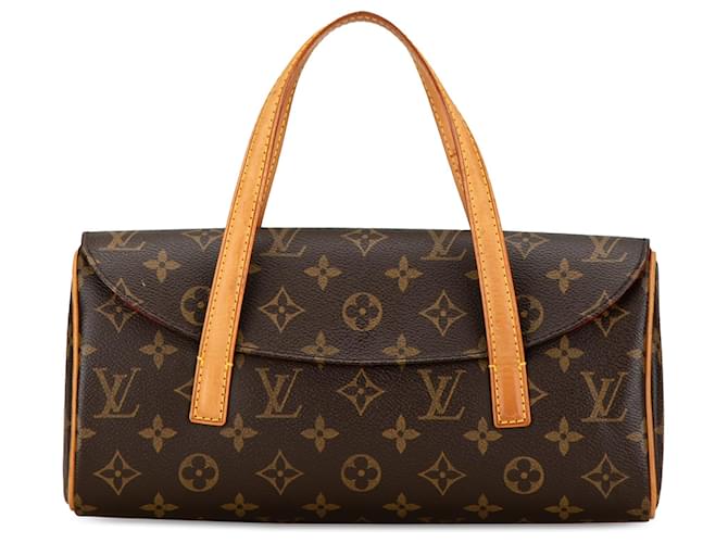 Louis Vuitton Brown Monogram Sonatine Marrone Pelle Tela  ref.1398577