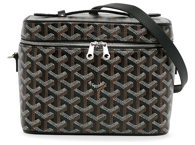 Neceser Goyard Goyardine Muse negro Lienzo Paño  ref.1398610