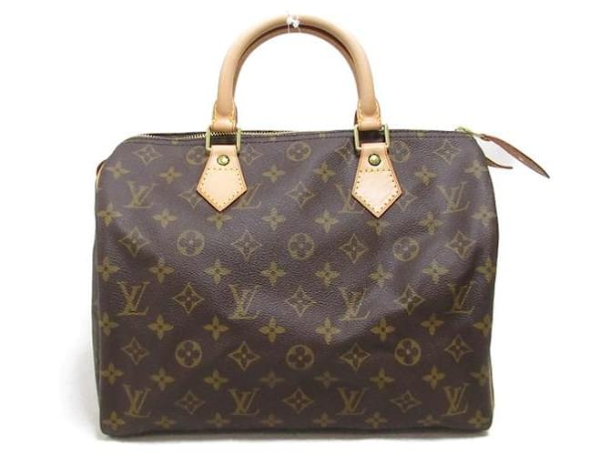 Louis Vuitton Speedy 30 Canvas Handtasche M41526 in gutem Zustand Leinwand  ref.1398643