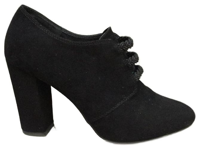 Autre Marque Botines Naf Naf de terciopelo negro