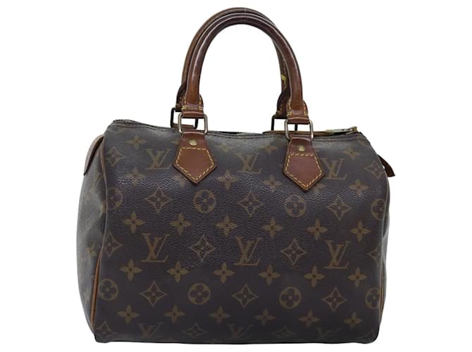 Louis Vuitton Monogram Speedy 25 Hand Bag M41528 LV Auth 75204 Cloth  ref.1398712