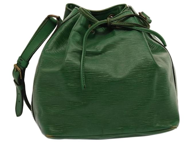 LOUIS VUITTON Epi Petit Noe Shoulder Bag Green M44104 LV Auth 75182 Leather  ref.1398721