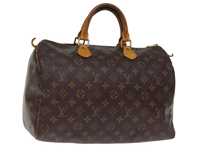 Louis Vuitton Monogram Speedy 35 Hand Bag M41524 LV Auth bs14464 Cloth  ref.1398746