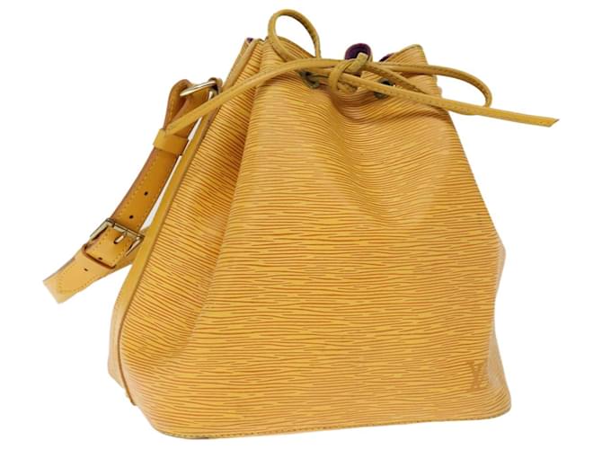 LOUIS VUITTON Epi Petit Noe Bolso de hombro Tassili Amarillo M44109 LV Auth 75186 Cuero  ref.1398748