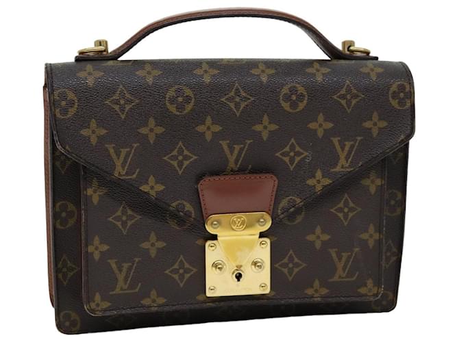 Louis Vuitton Monogram Monceau 26 Bolsa de ombro M51187 Autenticação de LV 75161 Monograma Lona  ref.1398808