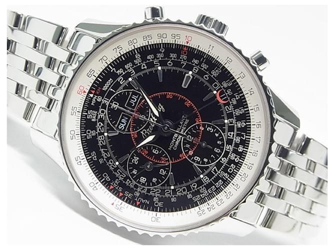 BREITLING Montbrillant Datora nero A213B71NP Articoli originali Mens Argento Acciaio  ref.1398819