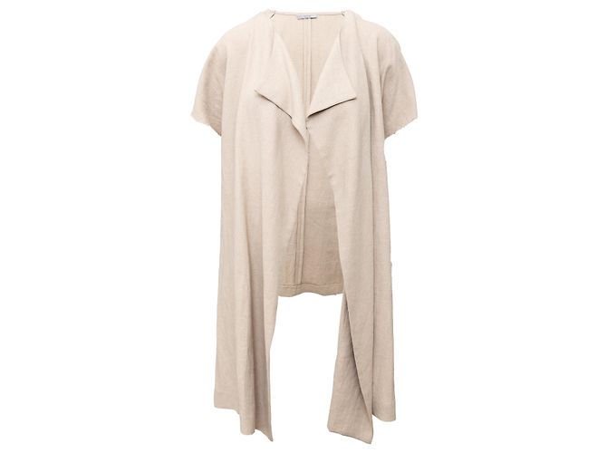 Autre Marque Dušan Leinenjacke mit halben Ärmeln Beige