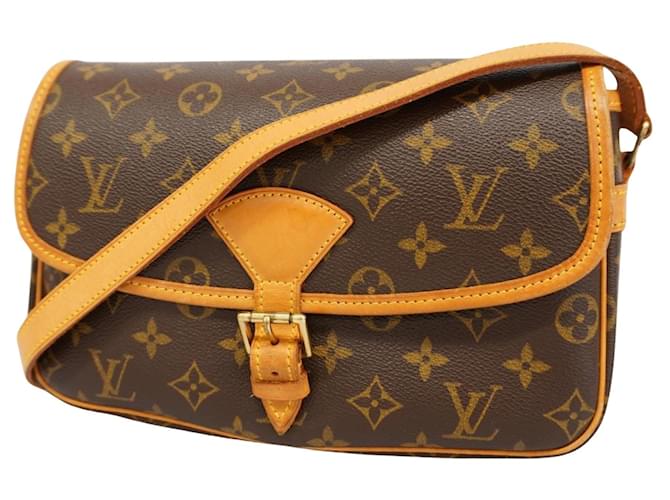 Louis Vuitton Sologne Castaño Lienzo  ref.1399174