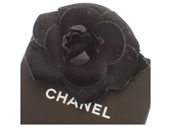 Chanel Camelia Synthétique Noir  ref.1399179