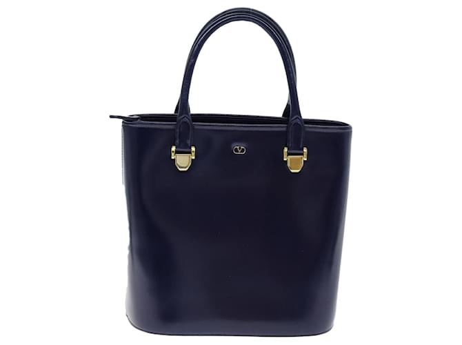 Valentino Garavani- Marineblau Leder  ref.1399205