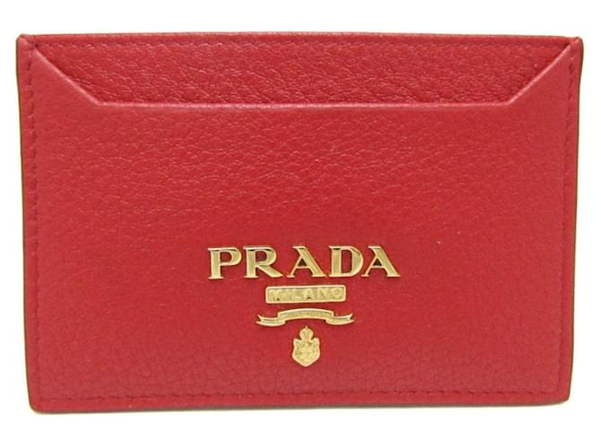 Prada Saffiano Roja Cuero  ref.1399259