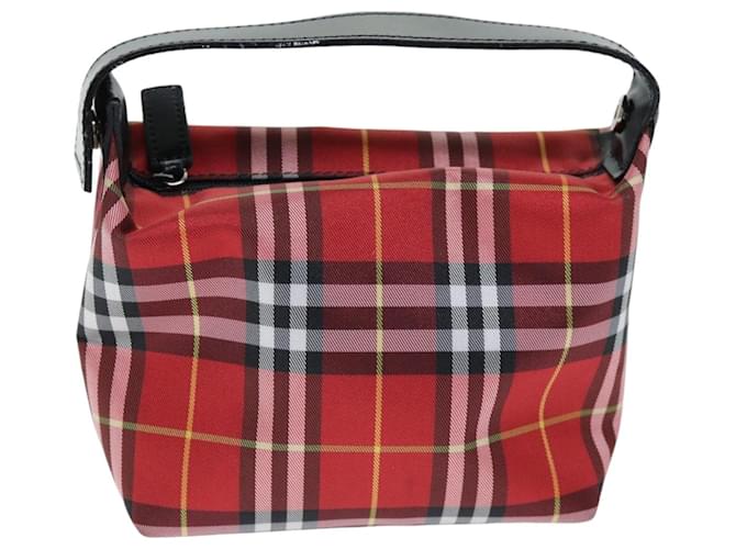 Burberry Nova Check Rosso Sintetico  ref.1399501