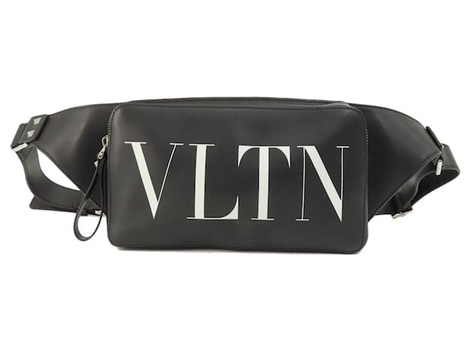 Valentino Garavani VLTN Black Leather  ref.1399542