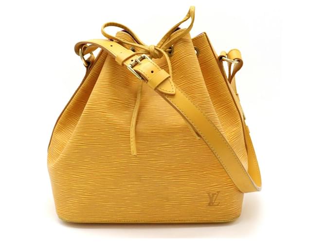 Noe Louis Vuitton Petit Noé Yellow Leather  ref.1399573