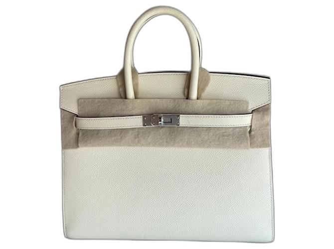 Hermès Sacs à main Cuir Blanc cassé  ref.1399653